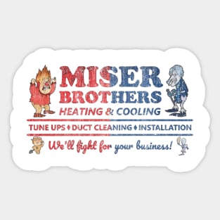 Miser Brothers // Retro Christmas Design Sticker